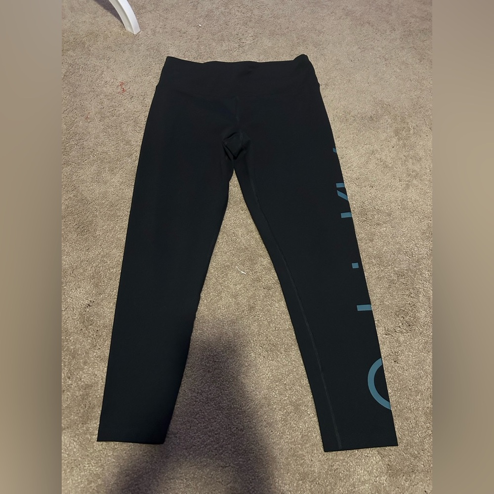 Calvin Klein Black Cropped Leggings